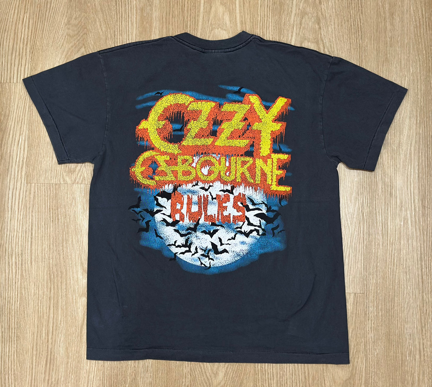OZZY OSBOURNE vintage 1984 REPRINT OZZY OSBOURNE RULES t shirt BLACK SABBATH werewolf