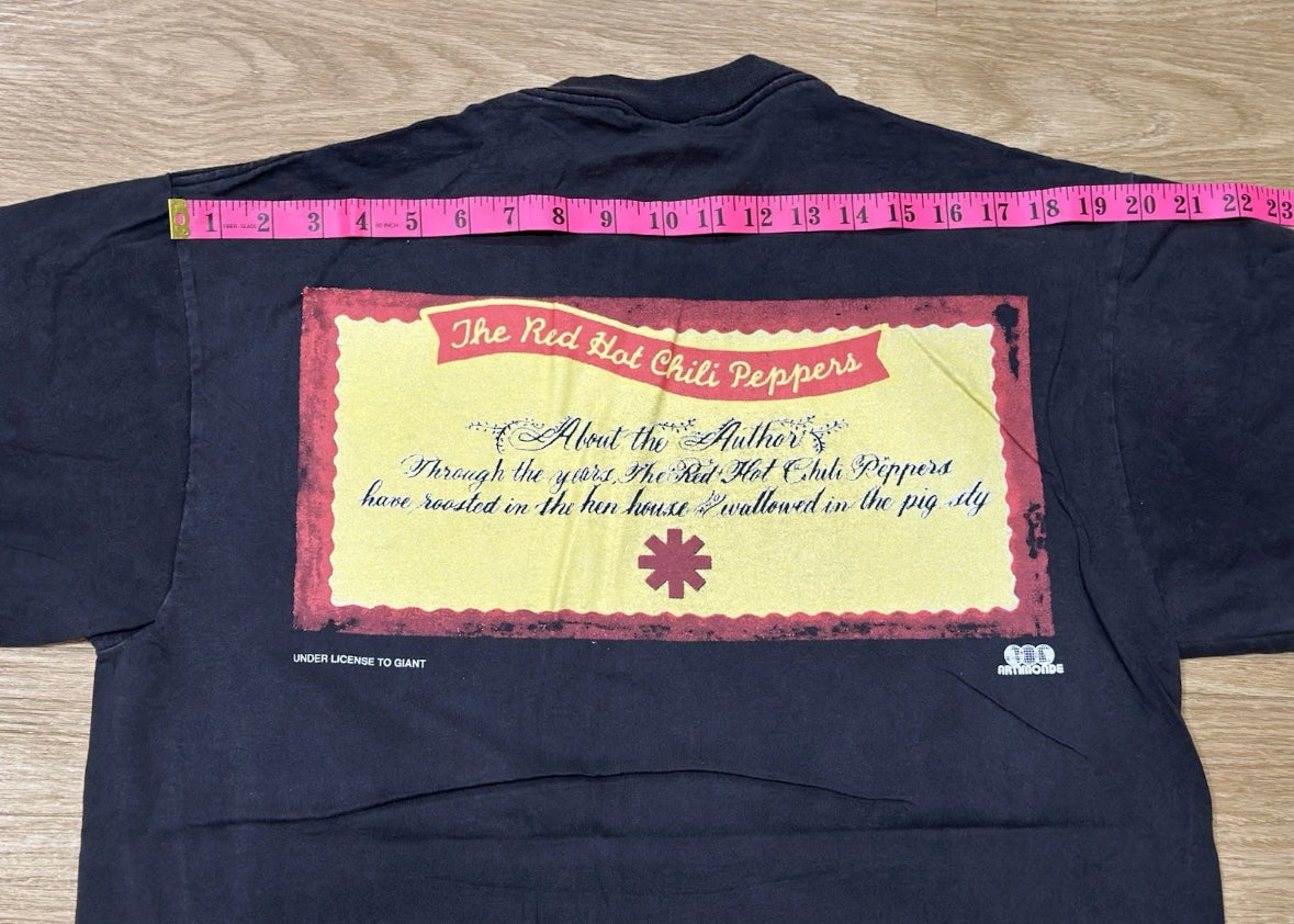 RED HOT CHILI PEPPERS vintage 1995 ABOUT THE AUTHOR t shirt FAMILY PHOTO