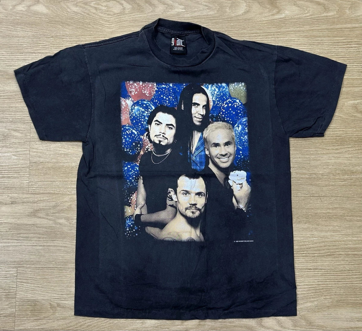 RED HOT CHILI PEPPERS vintage 1995 ABOUT THE AUTHOR t shirt FAMILY PHOTO