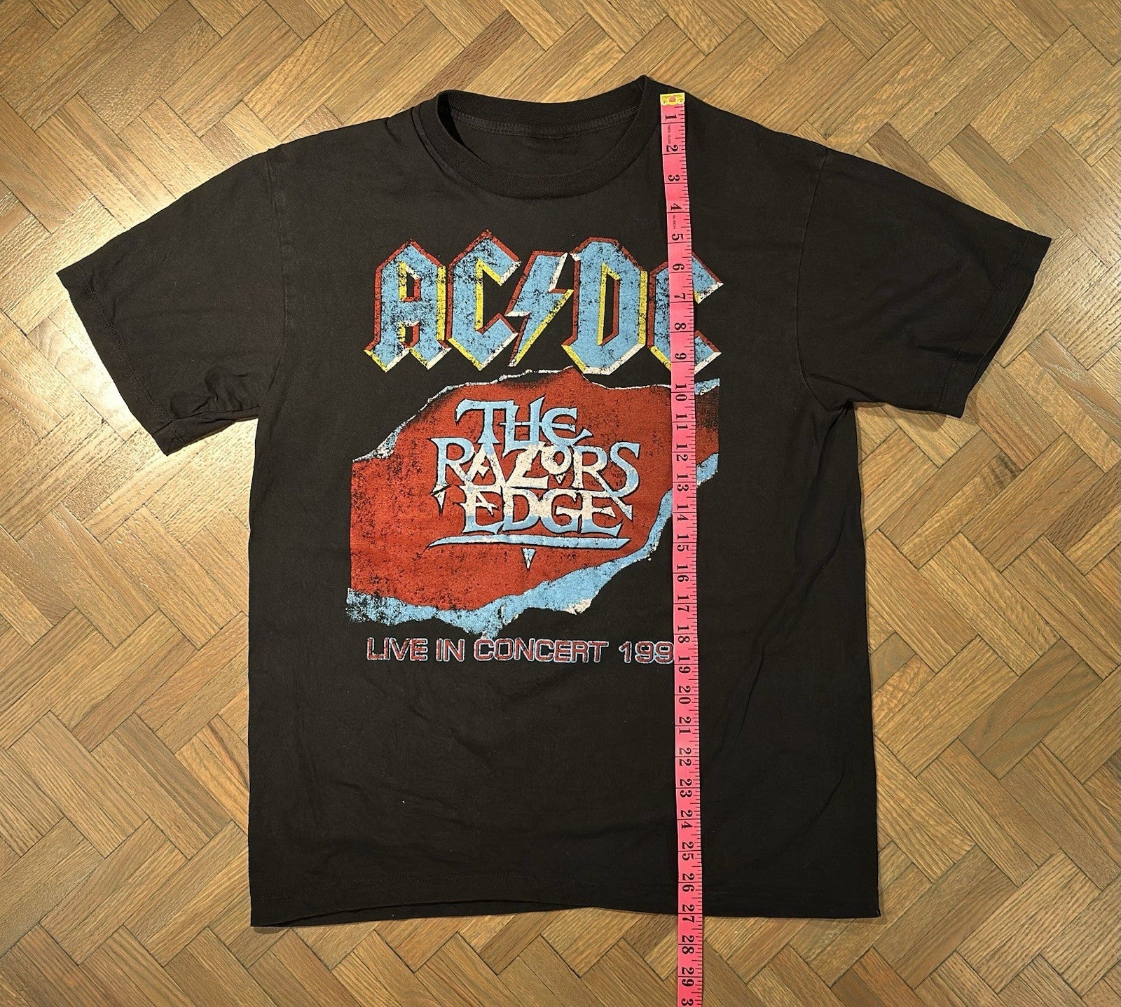 AC/DC vintage 1990 THE RAZORS EDGE WORLD TOUR t shirt – Shirtfinders