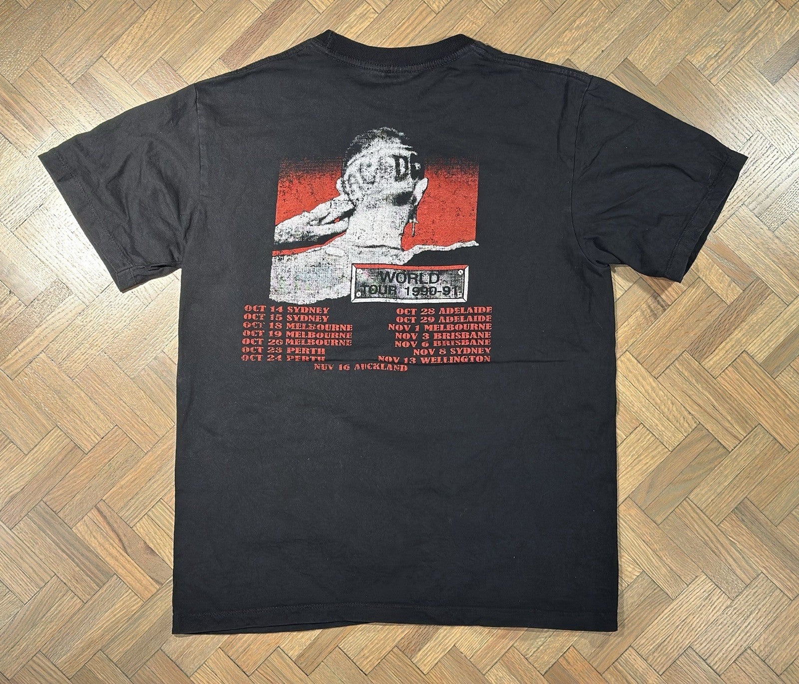 AC/DC vintage 1990 THE RAZORS EDGE WORLD TOUR t shirt – Shirtfinders