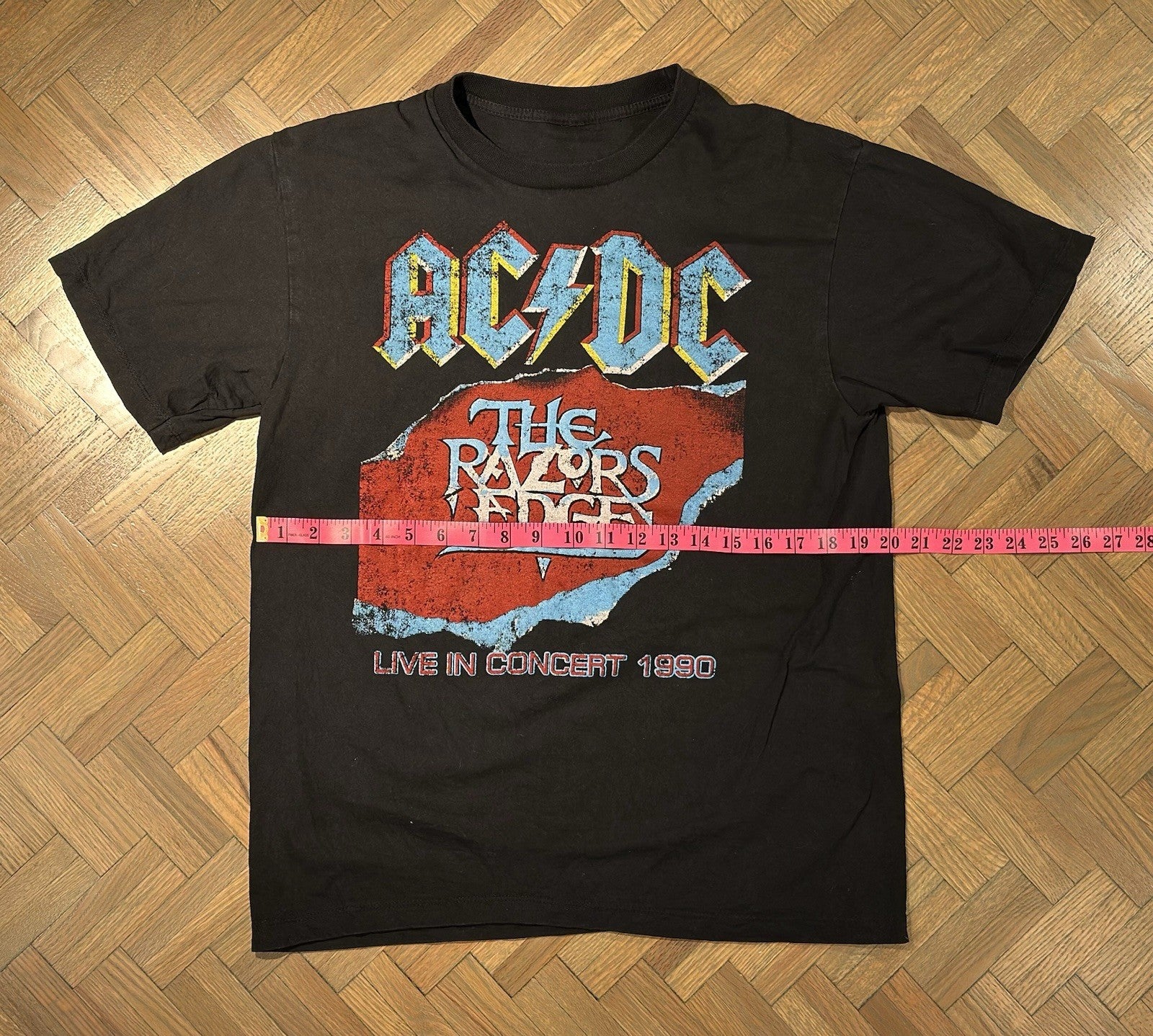 AC/DC vintage 1990 THE RAZORS EDGE WORLD TOUR t shirt – Shirtfinders