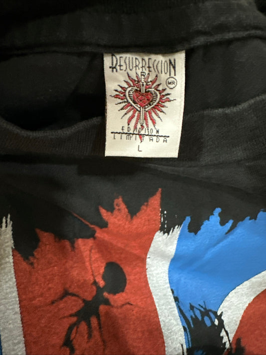 PRODIGY UNION JACK KEITH FLINT T SHIRT LARGE
